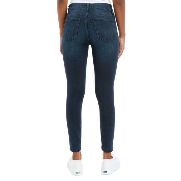 Celebrity Pink Midrise Skinny Jeans Denim Dark Blue Size 1/25 NWT Stretchy - Picture 2 of 3